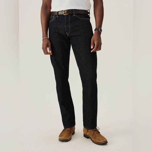 NWOT NEW Buck Mason Maverick Slim Japanese Denim Jeans 33x34 Button Fly $198